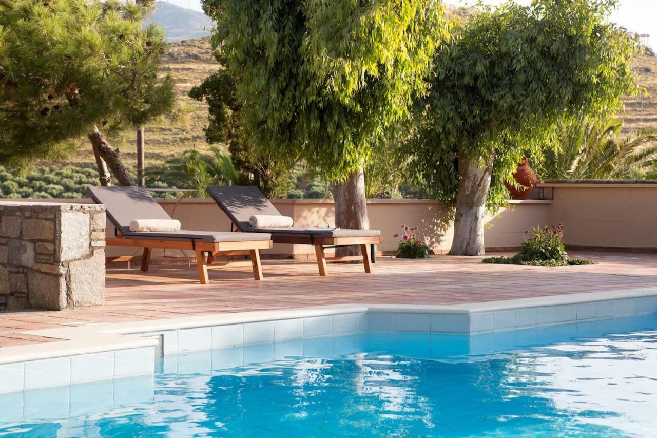 White Sand Villa. Spacious Villa With Prive Pool. Agia Pelagia  Bagian luar foto